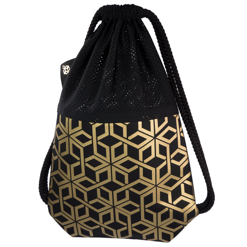 Black Attack Dry Gold Star Gold fashion backpack handmade